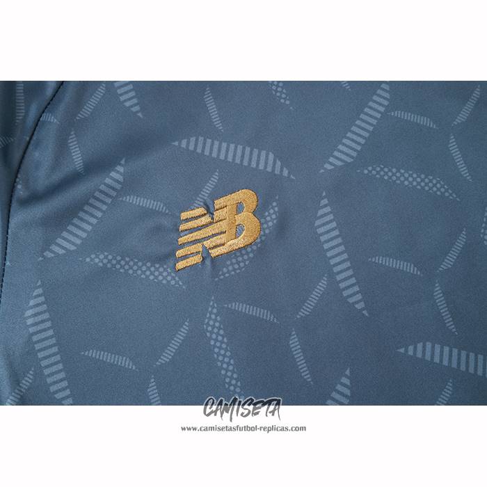 Chandal del Sao Paulo 2025-2026 Manga Corta Azul Gris - Pantalon Corto